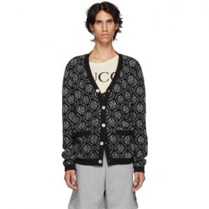 Gucci Black GG Snowflake Cardigan Gucci Black GG Snowflake Cardigan