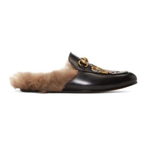 Gucci Black Princetown Slip-On Loafers Gucci Black Princetown Slip-On Loafers
