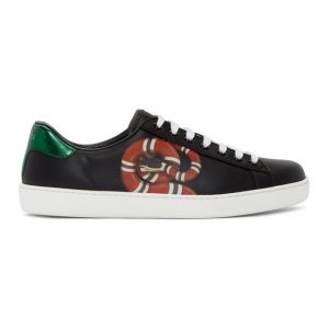 Gucci Black Snake New Ace Sneakers Gucci Black Snake New Ace Sneakers