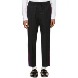 Gucci Black Stripe Cropped Trousers Gucci Black Stripe Cropped Trousers