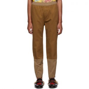 Gucci Brown Cotton Drill Trousers Gucci Brown Cotton Drill Trousers