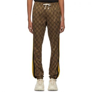 Gucci Brown GG Striped Lounge Pants Gucci Brown GG Striped Lounge Pants