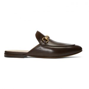 Gucci Brown Kings Slip-On Loafers Gucci Brown Kings Slip-On Loafers