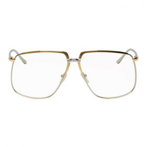 Gucci Gold and Silver Metal 80s Glasses Gucci Gold and Silver Metal 80s Glasses