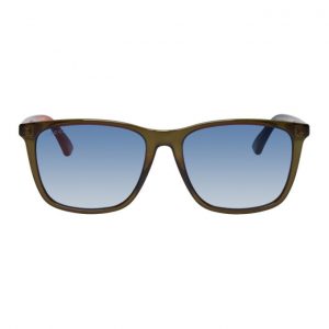 Gucci Green Rectangular Sunglasses Gucci Green Rectangular Sunglasses