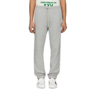 Gucci Grey Logo Band Sweatpants Gucci Grey Logo Band Sweatpants