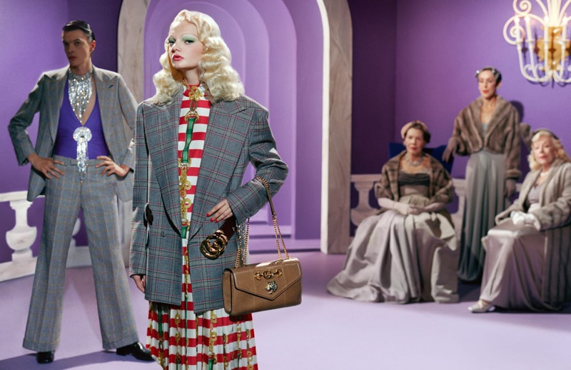 William Valente and Unia Pakhomova appear in Gucci's spring-summer 2019 campaign.