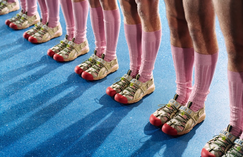 Italian fashion house Gucci features its footwear as part of its spring-summer 2019 campaign.