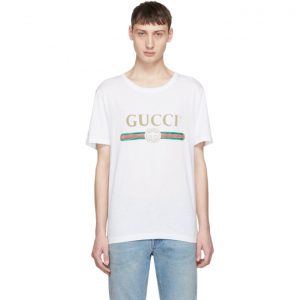 Gucci White Classic Logo T-Shirt Gucci White Classic Logo T-Shirt