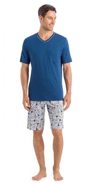HANRO (75647) Luca S/SLV Pajama - Dark Sea S HANRO (75647) Luca S/SLV Pajama - Dark Sea S