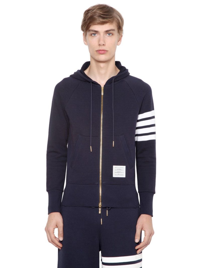 pink thom browne sweatsuit