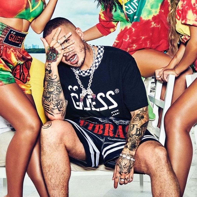 J Balvin stars in GUESS' spring-summer 2019 campaign.