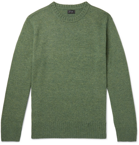 J.Crew – Wool-Blend Sweater – Men – Green | The Fashionisto