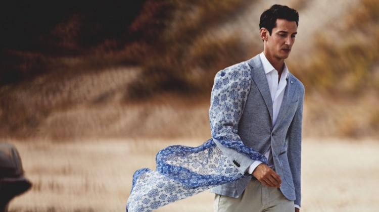 Donning soft tones, Andrey Smidl fronts L.B.M. 1911's spring-summer 2019 campaign.