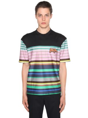 Light Cotton Striped T-shirt W/logo Light Cotton Striped T-shirt W/logo