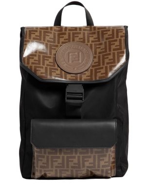 Logo Print Nylon Backpack Logo Print Nylon Backpack