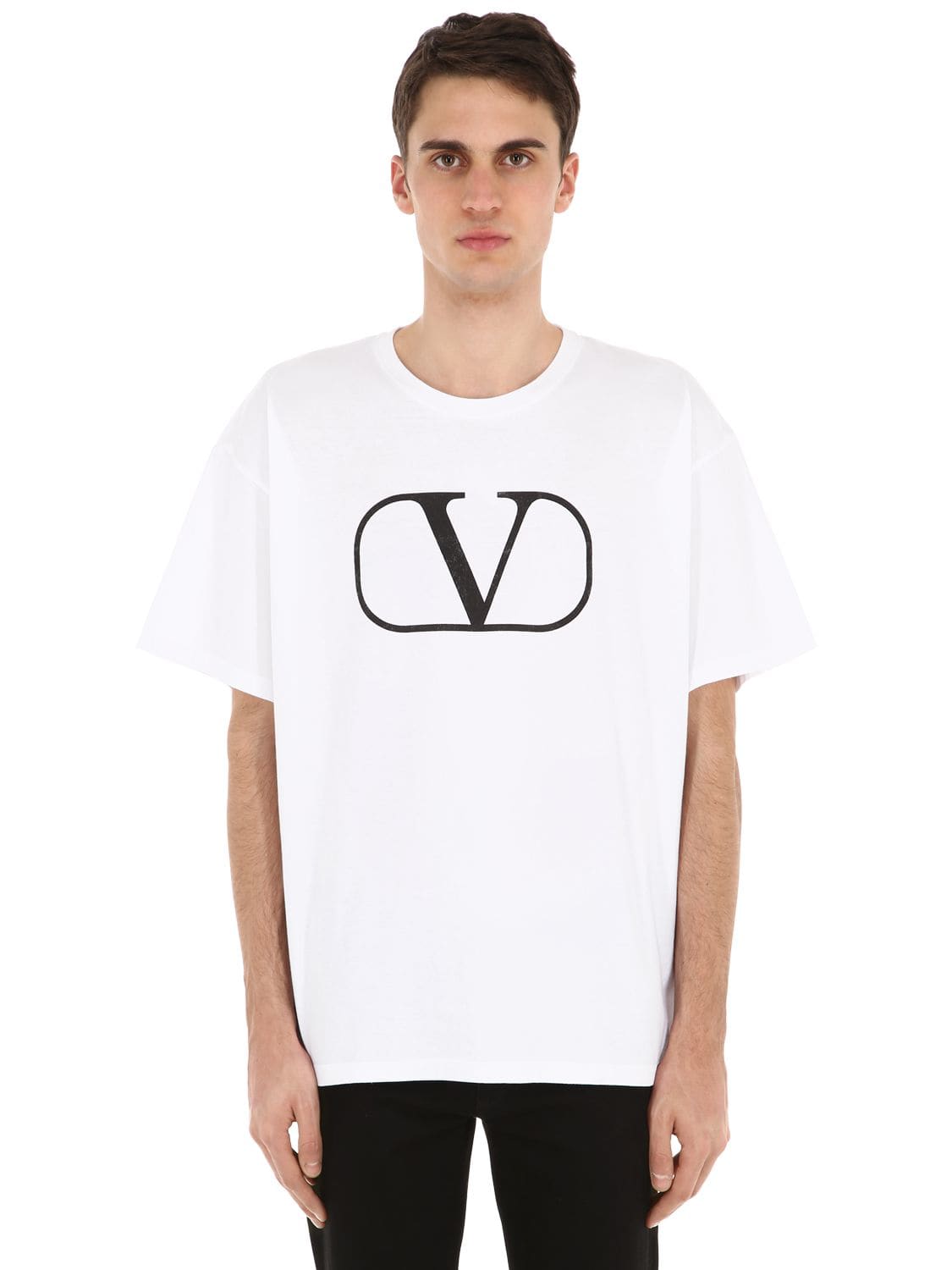 Vlogo Printed Cotton Jersey T-shirt | The Fashionisto