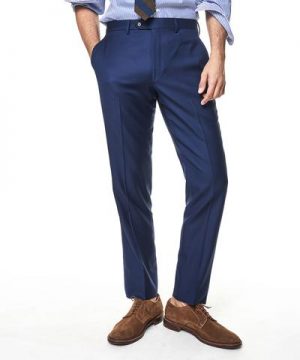 Made In The USA Sutton Wool Twill Suit Trouser In Blue Made In The USA Sutton Wool Twill Suit Trouser In Blue