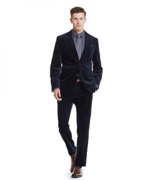 Made in USA Black Label Wide Wale Cord Suit Jacket in Navy Made in USA Black Label Wide Wale Cord Suit Jacket in Navy