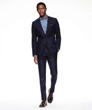 Made in USA Sutton Italian Navy Pinstripe Suit Jacket Made in USA Sutton Italian Navy Pinstripe Suit Jacket