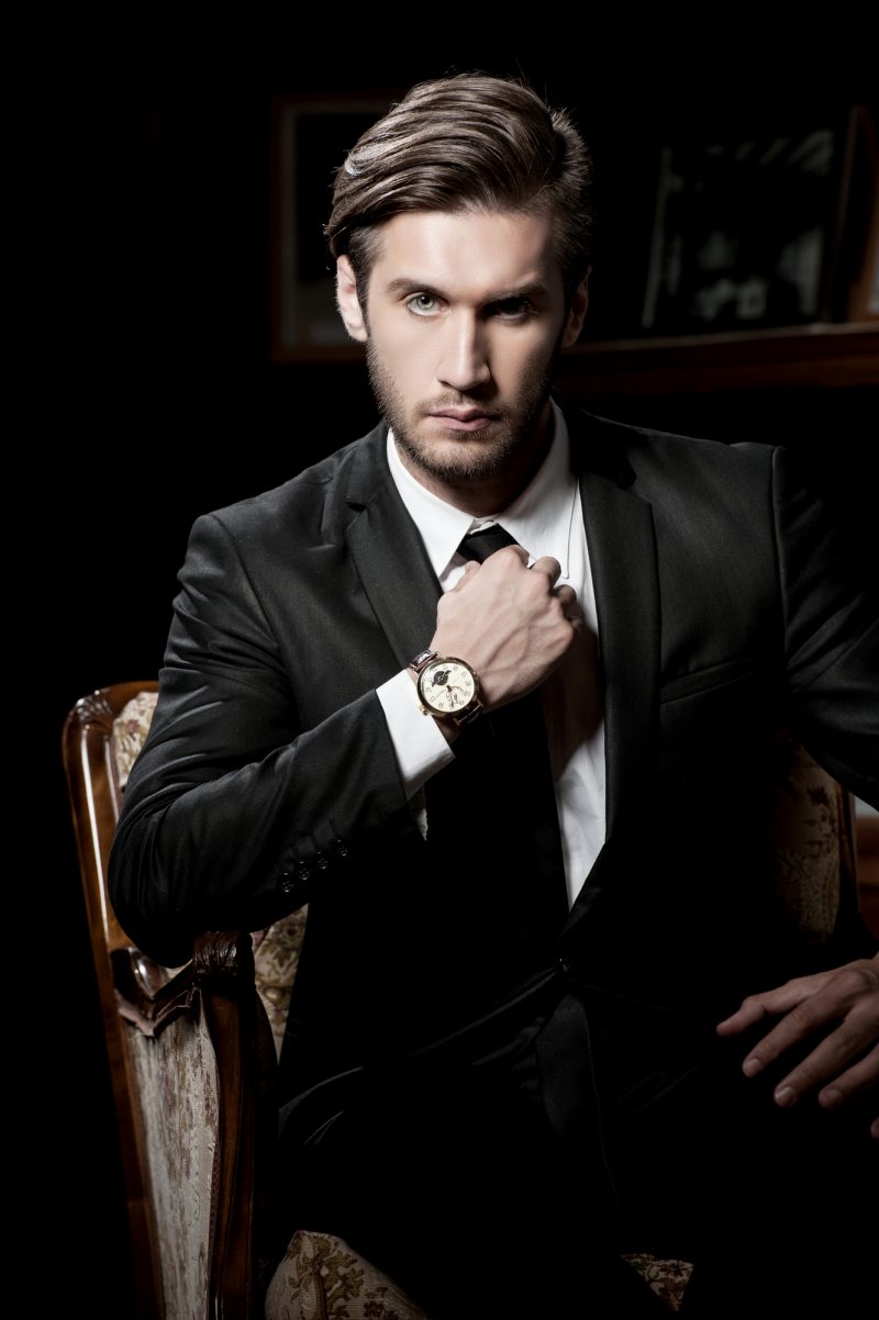 Male Model Suit Watch