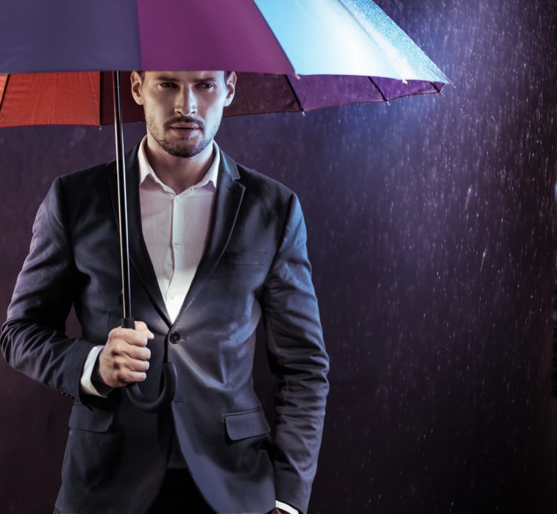 Male Model Umbrella