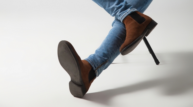 Why You Should Wear Chelsea Boots in 2019 Male Model Wearing Brown Chelsea Boots