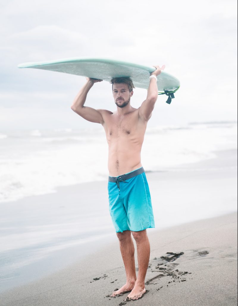 Man Surfboard Picture Beach
