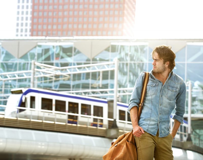 Man on the Move Leather Bag