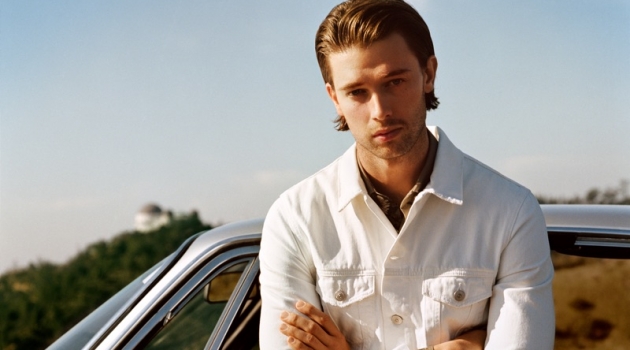 Patrick Schwarzenegger Rocks White Denim for Mango Spring '19 Campaign Patrick Schwarzenegger dons a white look for Mango Man's spring-summer 2019 campaign.