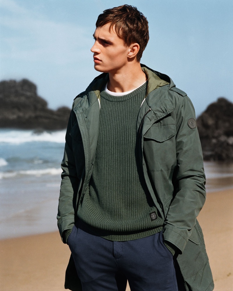 Julian Schneyder stars in Marc O'Polo's spring-summer 2019 campaign.