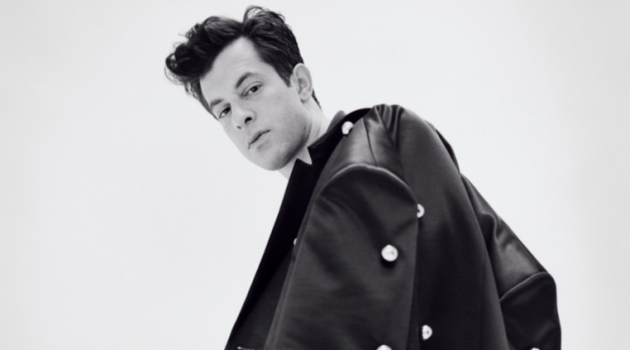 Mark Ronson Covers WSJ. Magazine, Talks 'Shallow' Sporting a Raf Simons coat, Mark Ronson appears in a photo shoot.
