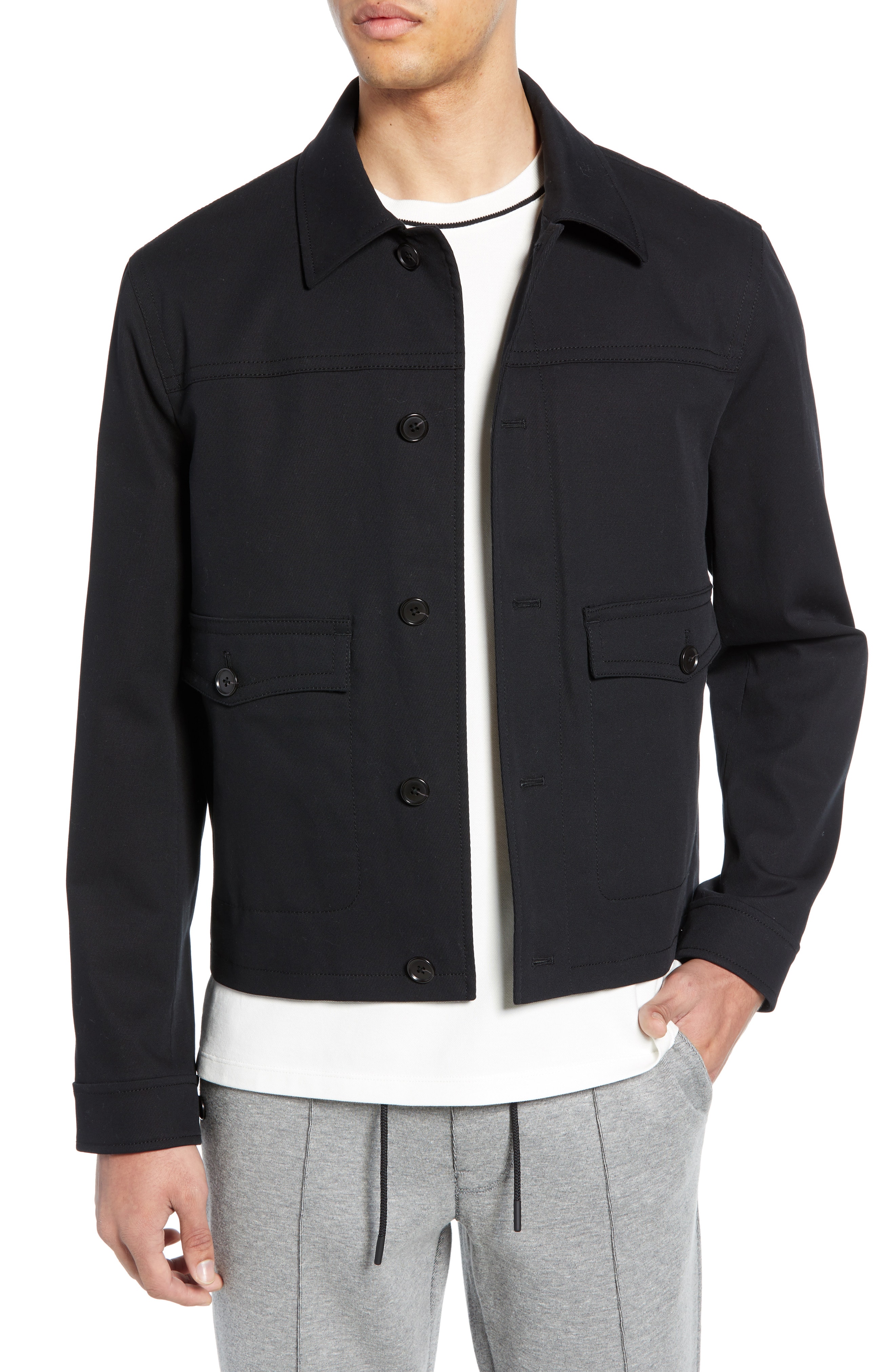 Men’s Club Monaco Short Jacket, Size X-Large – Black | The Fashionisto