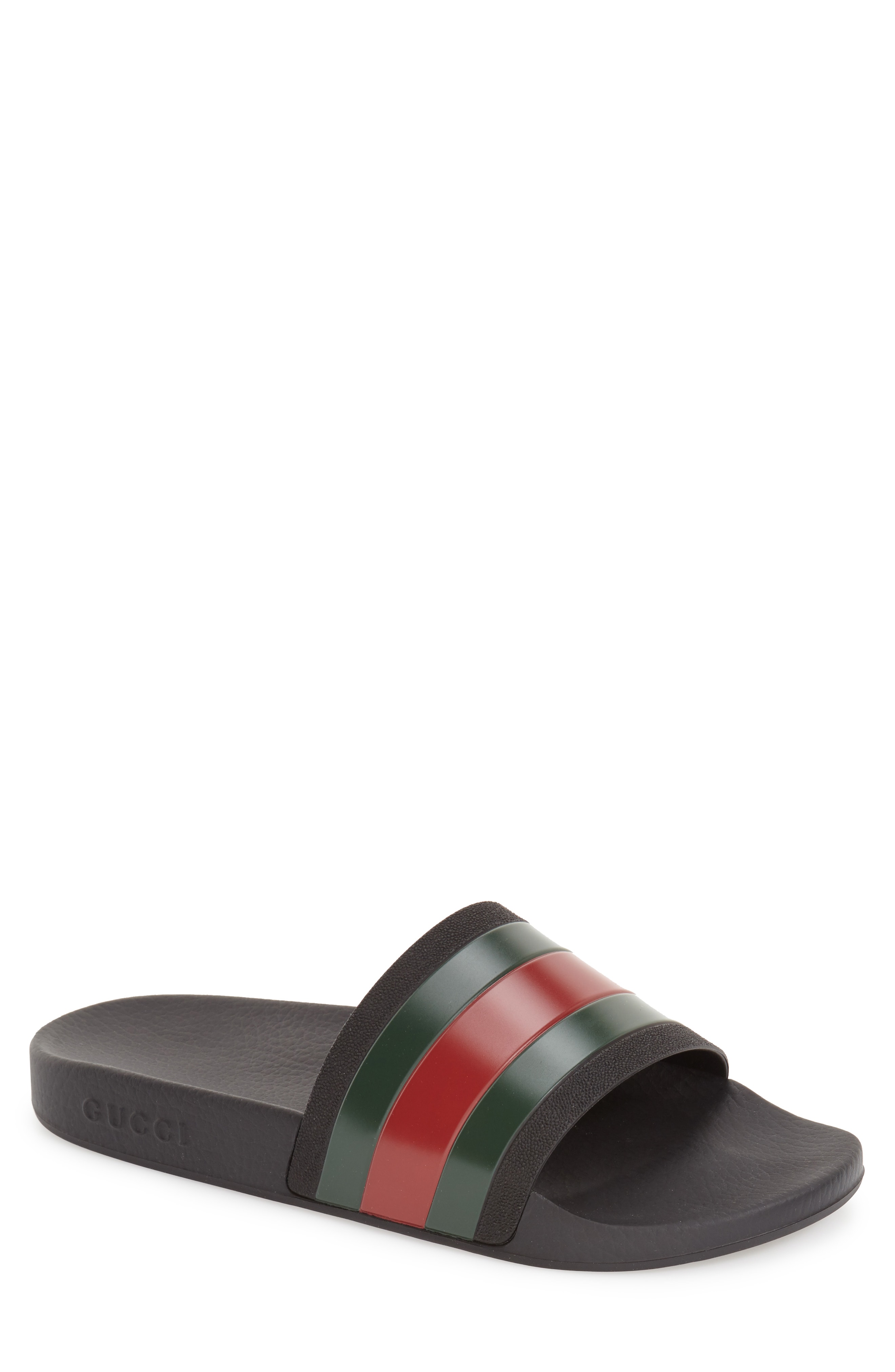 green red gucci slides