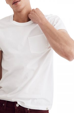 Men's Madewell Pocket T-Shirt, Size XX-Large - White Men's Madewell Pocket T-Shirt, Size XX-Large - White