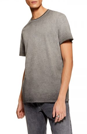Men's Topman Smoked Classic Fit T-Shirt, Size Large - Grey Men's Topman Smoked Classic Fit T-Shirt, Size Large - Grey
