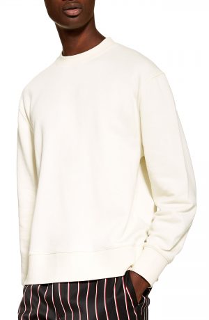 Men's Topman Tristan Sweatshirt, Size Medium - Ivory Men's Topman Tristan Sweatshirt, Size Medium - Ivory