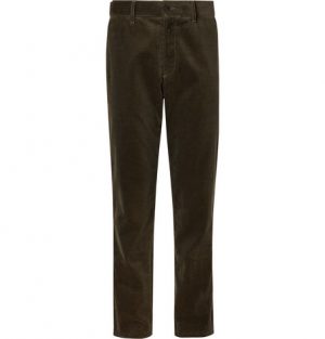 Mr P. - Army-Green Cotton-Corduroy Trousers - Men - Army green Mr P. - Army-Green Cotton-Corduroy Trousers - Men - Army green