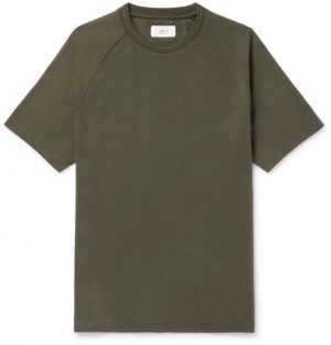 Mr P. - Cotton-Jersey T-Shirt - Men - Army green Mr P. - Cotton-Jersey T-Shirt - Men - Army green