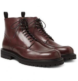 Mr P. - Jacques Leather Boots - Men - Burgundy Mr P. - Jacques Leather Boots - Men - Burgundy