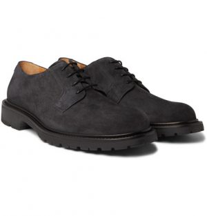 Mr P. - Jacques Suede Derby Shoes - Men - Charcoal Mr P. - Jacques Suede Derby Shoes - Men - Charcoal