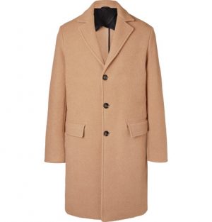 Mr P. - Virgin Wool and Camel Hair-Blend Overcoat - Men - Beige Mr P. - Virgin Wool and Camel Hair-Blend Overcoat - Men - Beige