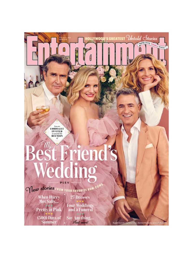 Rupert Everett, Cameron Diaz, Dermot Mulroney, and Julia Roberts cover Entertainment Weekly.