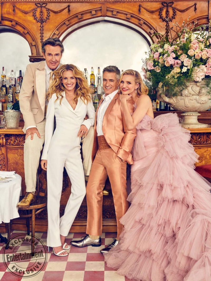 Actors Rupert Everett, Julia Roberts, Dermot Mulroney, and Cameron Diaz come together for Entertainment Weekly.