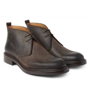 O'Keeffe - Felix Waxed-Suede Chukka Boots - Men - Dark brown O'Keeffe - Felix Waxed-Suede Chukka Boots - Men - Dark brown
