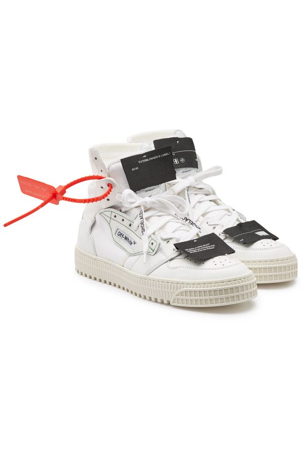 Off-White – 2.0 Distressed Suede-Trimmed Canvas Sneakers – Men – White ...