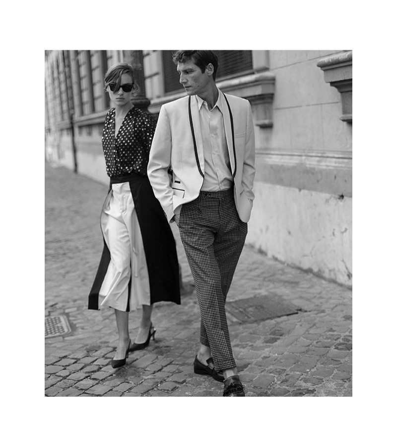 PT Pantaloni Torino enlists Lisa Fratani and Roch Barbot as the stars of its spring-summer 2019 campaign.