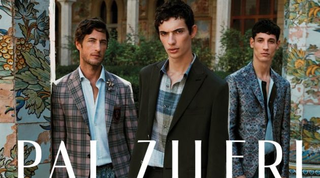 Pal Zileri enlists models Axel Hermann, Piero Mendez, and Nicolas Ripoll as the stars of its spring-summer 2019 campaign.