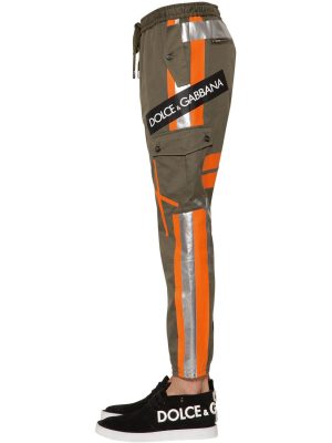 Patchwork Cargo Pants W/ Logo Tape Patchwork Cargo Pants W/ Logo Tape