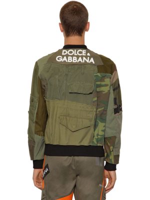 Patchwork Military Jacket W/ 3d Logo Patchwork Military Jacket W/ 3d Logo